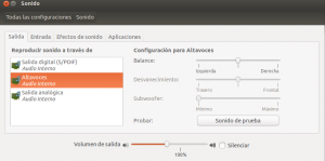 Sonido - con salida analógica