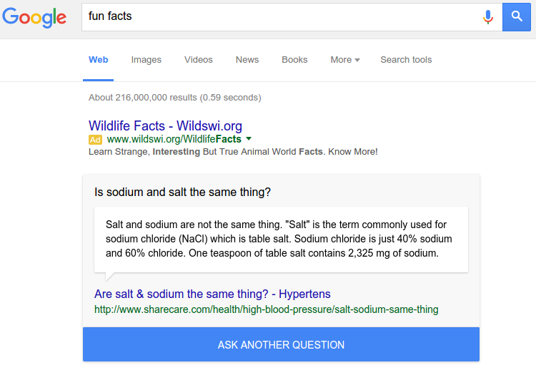 google fun facts 2