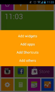launcher WP8 - agregar mas