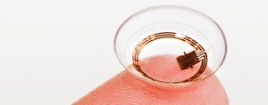 computadoras en lentes de contacto