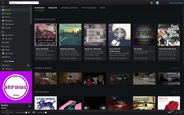 spotify nuevo diseño